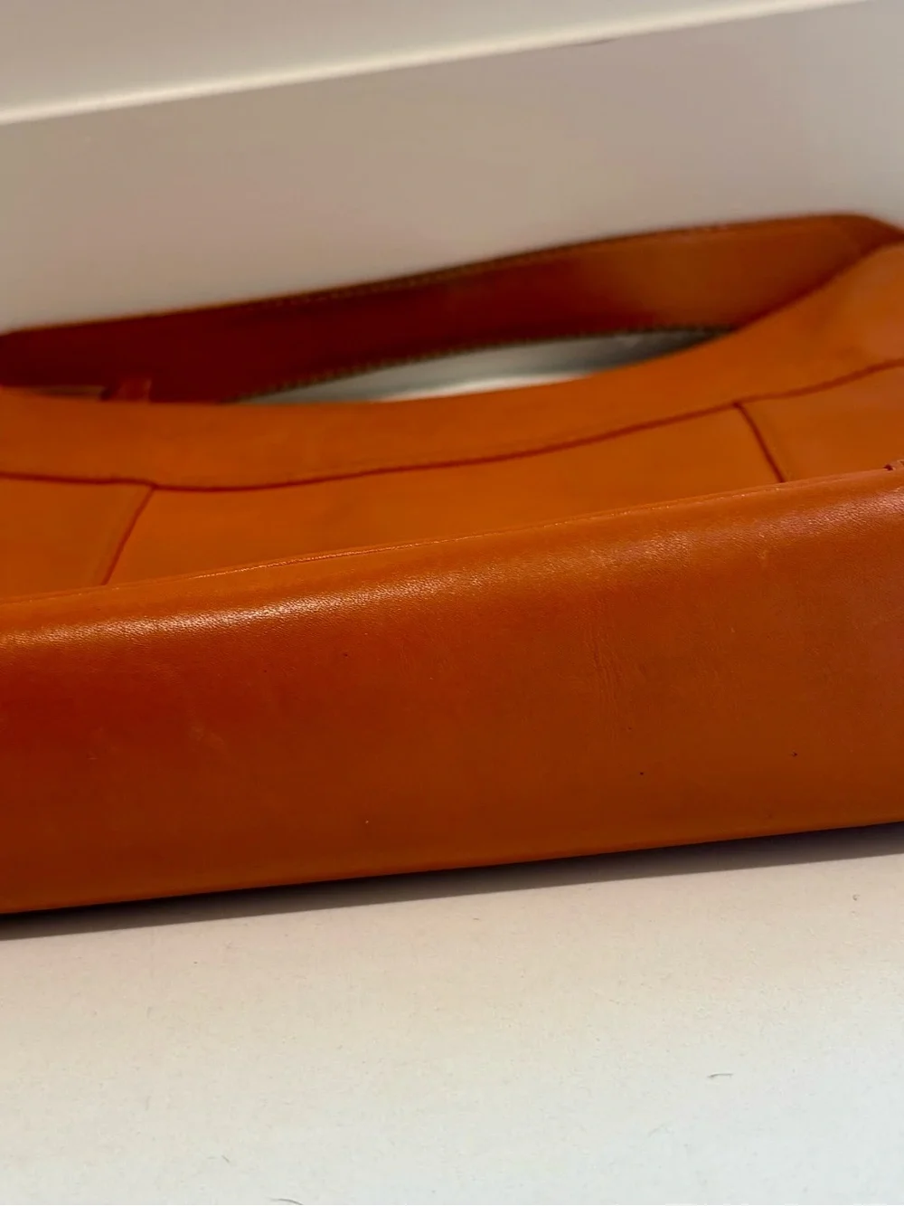 Kate Spade Savona Paige Orange Leather Hobo Shoulder Bag
